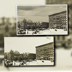 Digital archiving and restoration of a rare photograph of the Original Plaza Hotel as it appeared before it was replaced with the new building was commissioned by one of New York City's exclusive social clubs dedicated to the preservation of New York history and heritage.