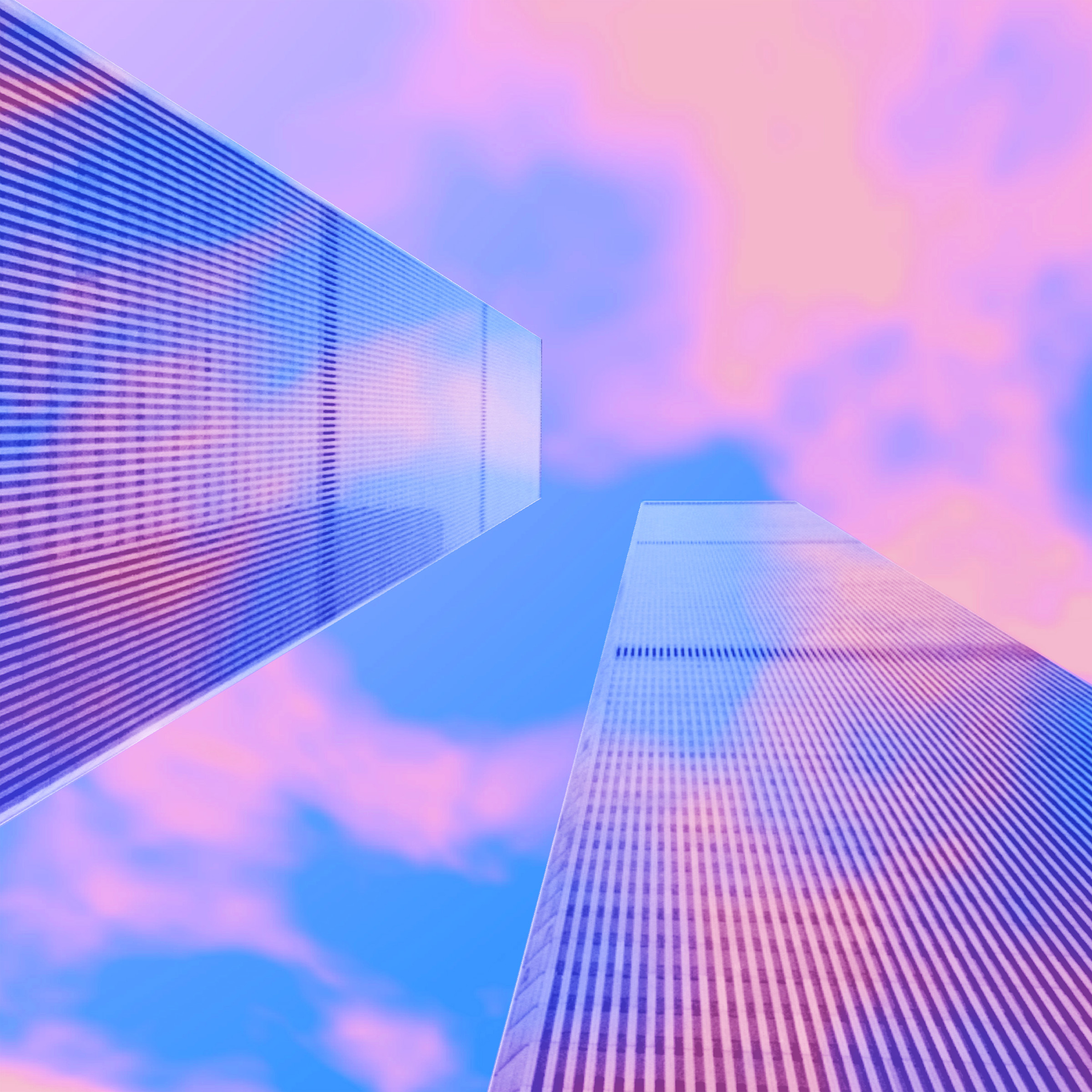 REMEMBER THE SKY (World Trade Center), 16in x 16in fine art print, limited edition, signed and numbered by Sebastian Wintermute